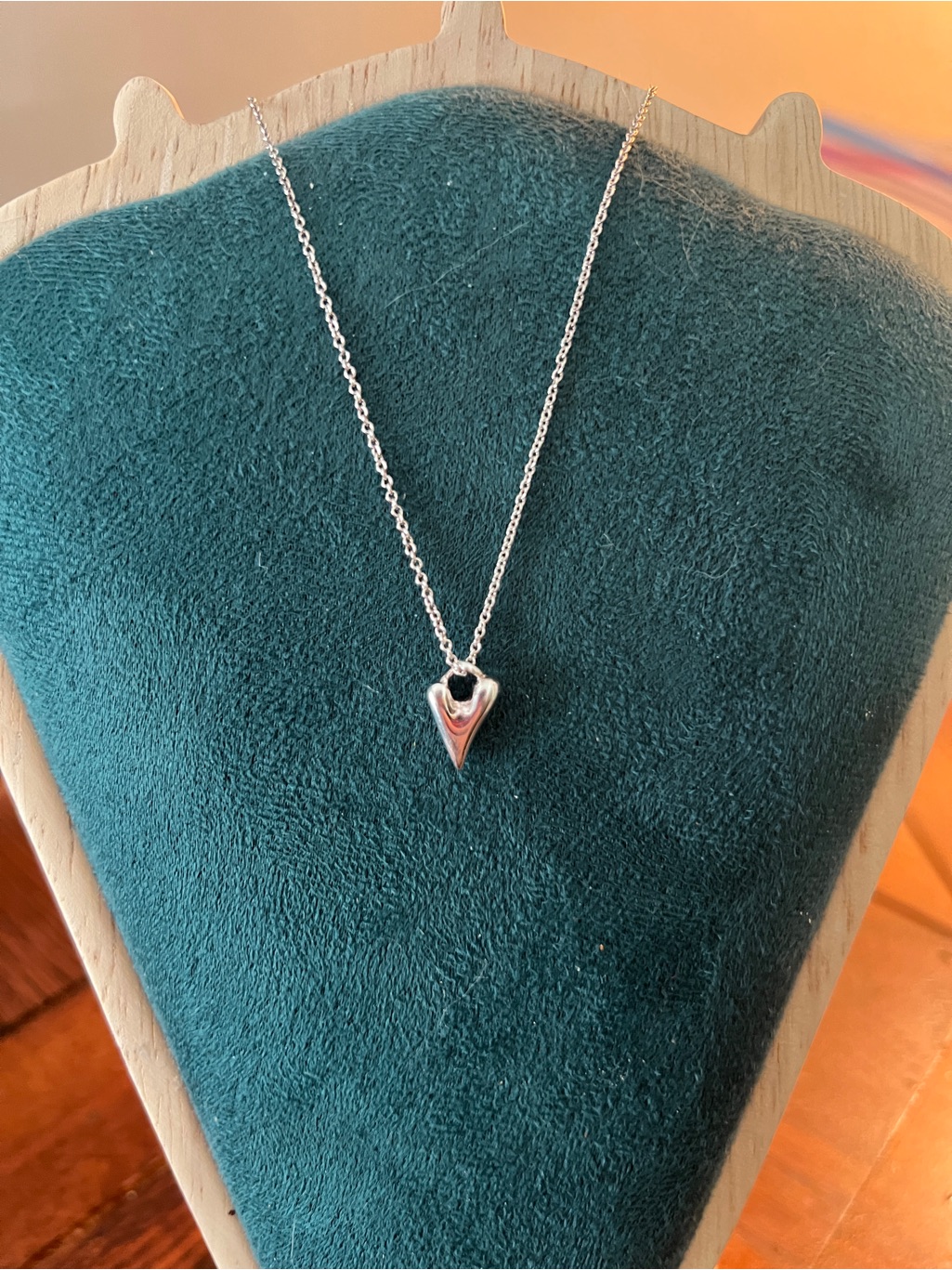 Rlm Twisted Heart Sterling Silver Necklace